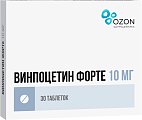 Купить винпоцетин форте, таблетки 10мг, 30 шт в Нижнем Новгороде