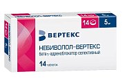 Купить небиволол-вертекс, таблетки 5мг, 14 шт в Нижнем Новгороде