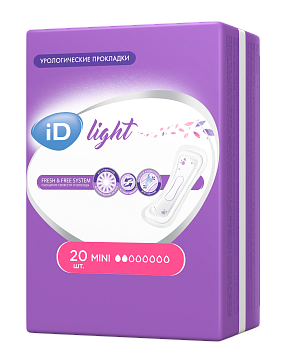 Айди Лайт (iD Light) прокладки урологические Mini, 20 шт