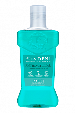 ПрезиДЕНТ (PresiDENT) Профи ополаскиватель для полости рта Antibacterial, 250мл